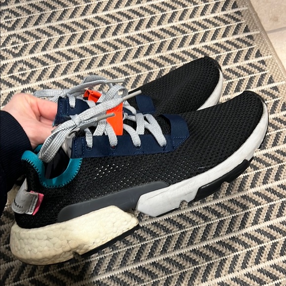 Adidas Black Sneakers with White Sole - Picture 1 of 3